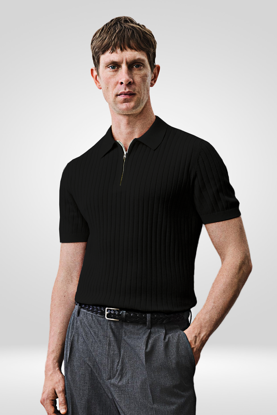 Polo Dober Retro Zip